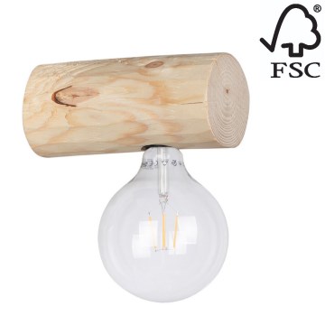 Sienas lampa TRABO 1xE27/25W/230V priede - FSC sertifikāts