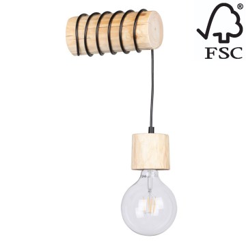 Sienas lampa TRABO 1xE27/60W/230V priede - FSC sertifikāts