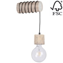 Sienas lampa TRABO 1xE27/60W/230V priede - FSC sertifikāts