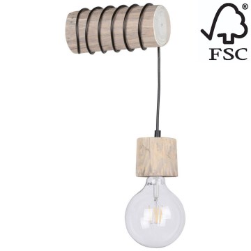 Sienas lampa TRABO 1xE27/60W/230V priede - FSC sertifikāts