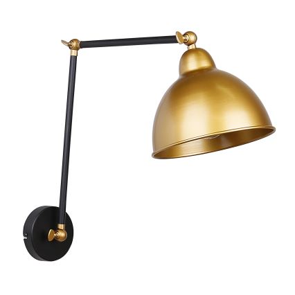 Sienas lampa TRUCK 1xE27/40W/230V zeltaina/melna