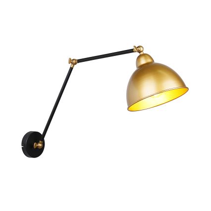 Sienas lampa TRUCK 1xE27/40W/230V zeltaina/melna