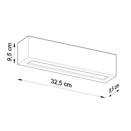 Sienas lampa VEGA 1xE27/60W/230V balta