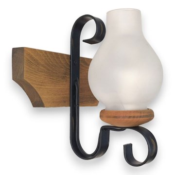 Sienas lampa VELA 1xE14/40W/230V dižskābardis - FSC sertificēts