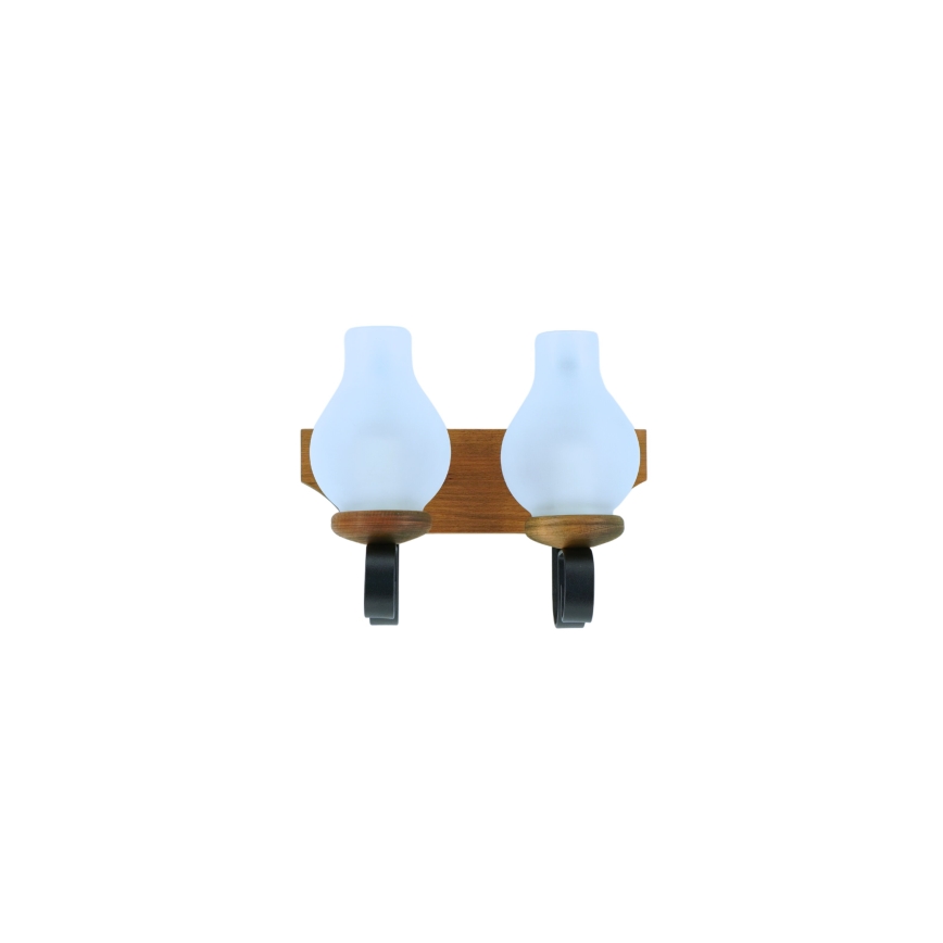 Sienas lampa VELA 2xE14/40W/230V dižskābardis - FSC sertificēts