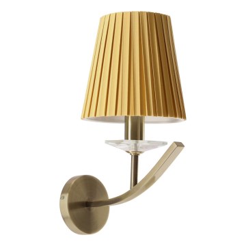 Sienas lampa VITORIA 1xE14/40W/230V dzeltena/misiņš