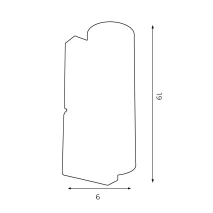 Sienas lampa WALL 1xGU10/8W/230V balta