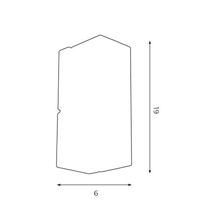 Sienas lampa WALL 1xGU10/8W/230V balta