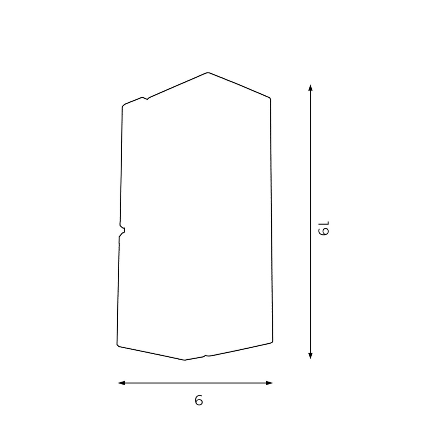 Sienas lampa WALL 1xGU10/8W/230V balta