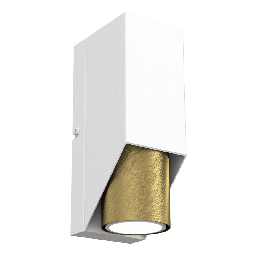 Sienas lampa WALL 1xGU10/8W/230V balta/misiņa