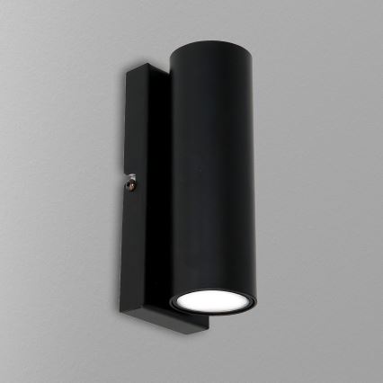 Sienas lampa WALL 1xGU10/8W/230V melna