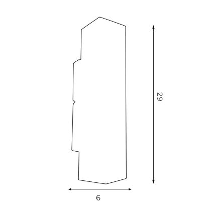 Sienas lampa WALL 2xGU10/8W/230V balta