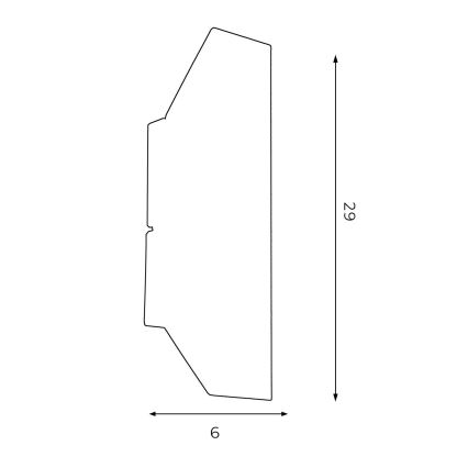 Sienas lampa WALL 2xGU10/8W/230V melna