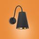 Sienas lampa WIRE 1xE27/15W/230V melna/zelta
