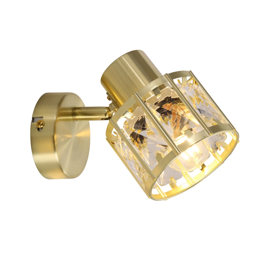 Sienas lampa ZAHARA 1xE27/10W/230V zeltaina