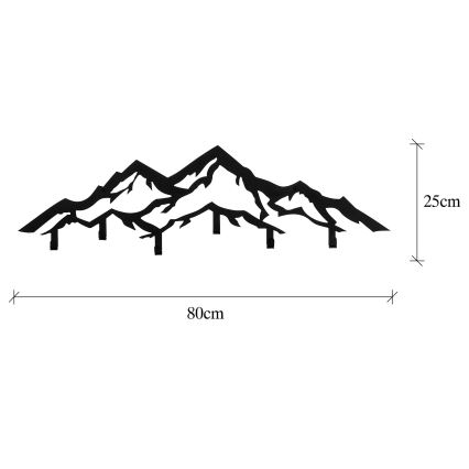 Sienas pakaramais 25x80 cm, kalni
