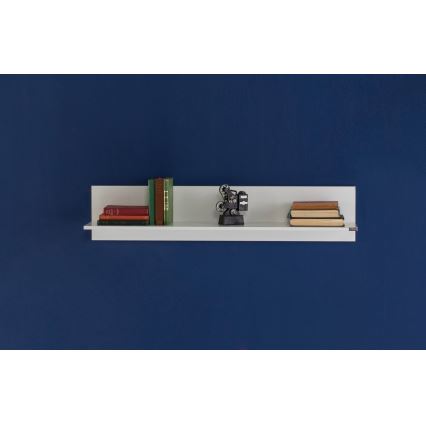 Sienas plaukts 25x120 cm balta
