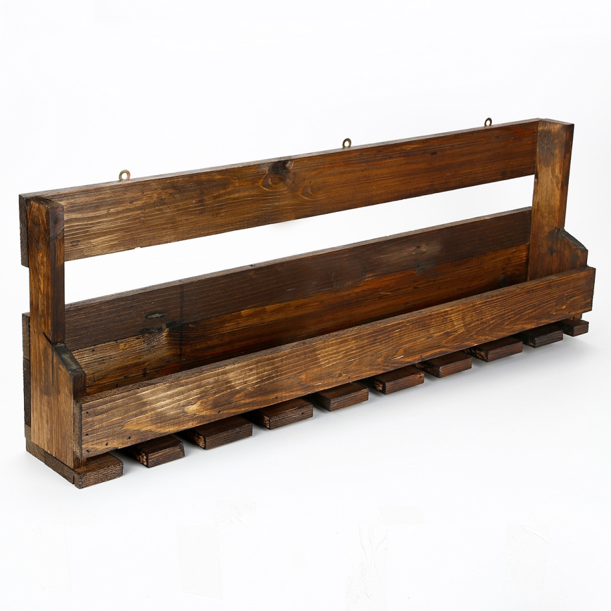 Sienas plaukts 28x102 cm egle brūna
