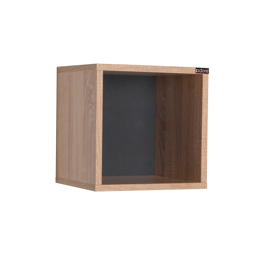 Sienas plaukts 33x33 cm brūna
