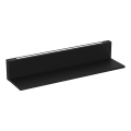 Sienas plaukts ar LED apgaismojumu SHELF 10x60 cm melna
