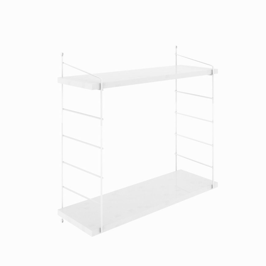 Sienas plaukts ARMONI 58x72 cm balts