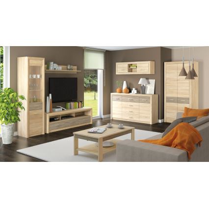 Sienas plaukts ARNIKA 24x92 cm ozols Sonoma
