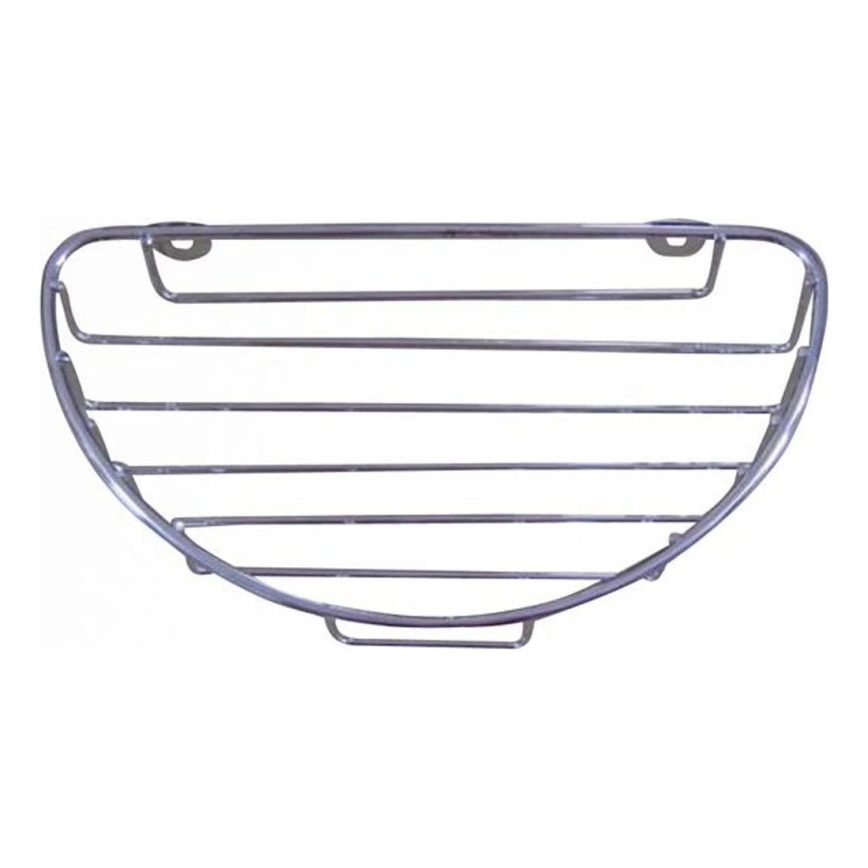 Sienas plaukts dušai 12,7 x 23 cm, spīdīgs hroms