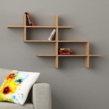 Sienas plaukts HALIC 82x150 cm ozols