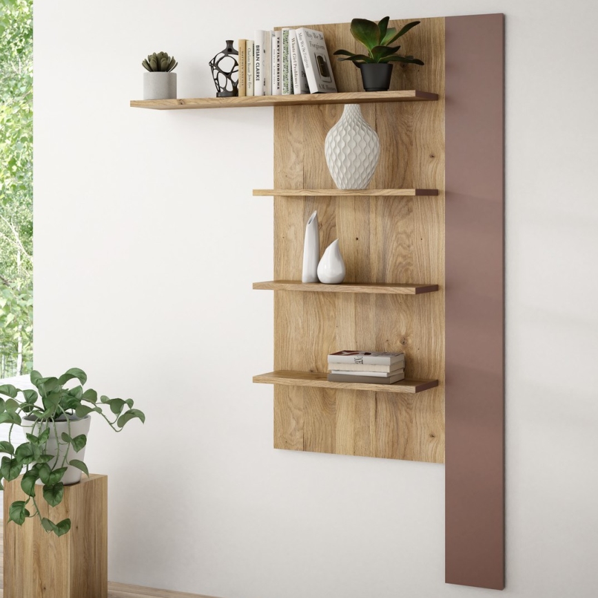 Sienas plaukts INAR, ozols/brūns