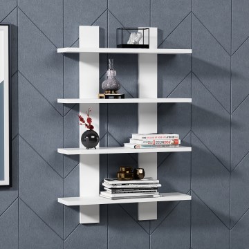 Sienas plaukts LAUREL 90x60 cm balta