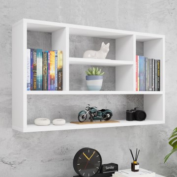Sienas plaukts PAPIKO 100x60x20 cm balts