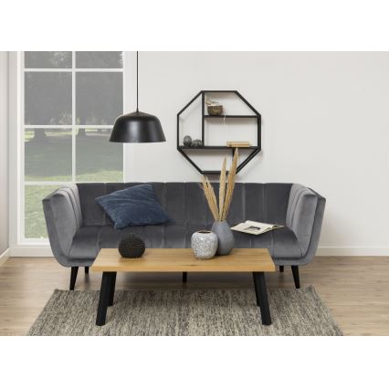 Sienas plaukts SARON 77x77 cm melns