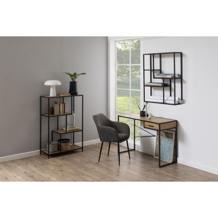 Sienas plaukts SARON ozols/melns