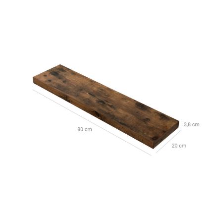 Sienas plaukts SHELFY brūns
