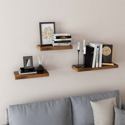 Sienas plaukts SHELFY brūns