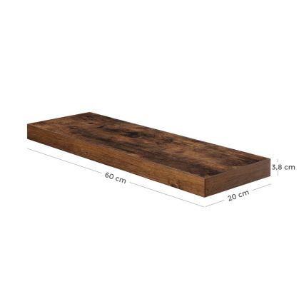 Sienas plaukts SHELFY brūns