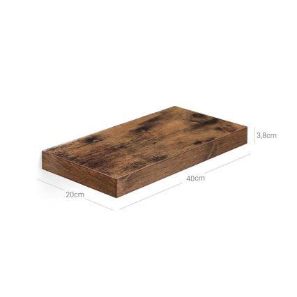 Sienas plaukts SHELFY brūns