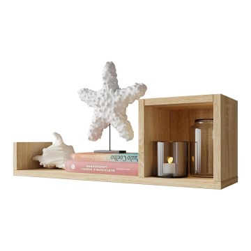 Sienas plaukts SILETO 20x60 cm Sonoma ozols