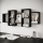 Sienas plaukts TRIO 161x65 cm melns
