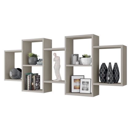 Sienas plaukts TRIO 161x65x18 cm kašmīrs