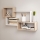 Sienas plaukts TRIO 87x54x18 cm sonomas ozols/balts
