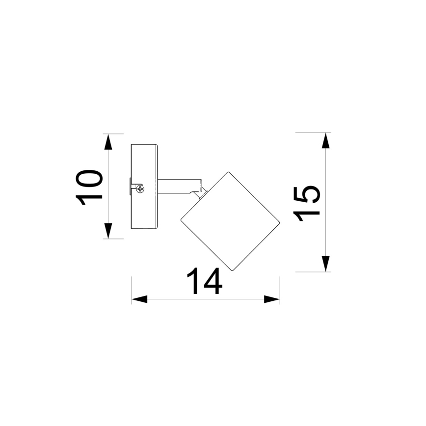 Sienas prožektors DEMIA 1xGU10/8W/230V bēšs