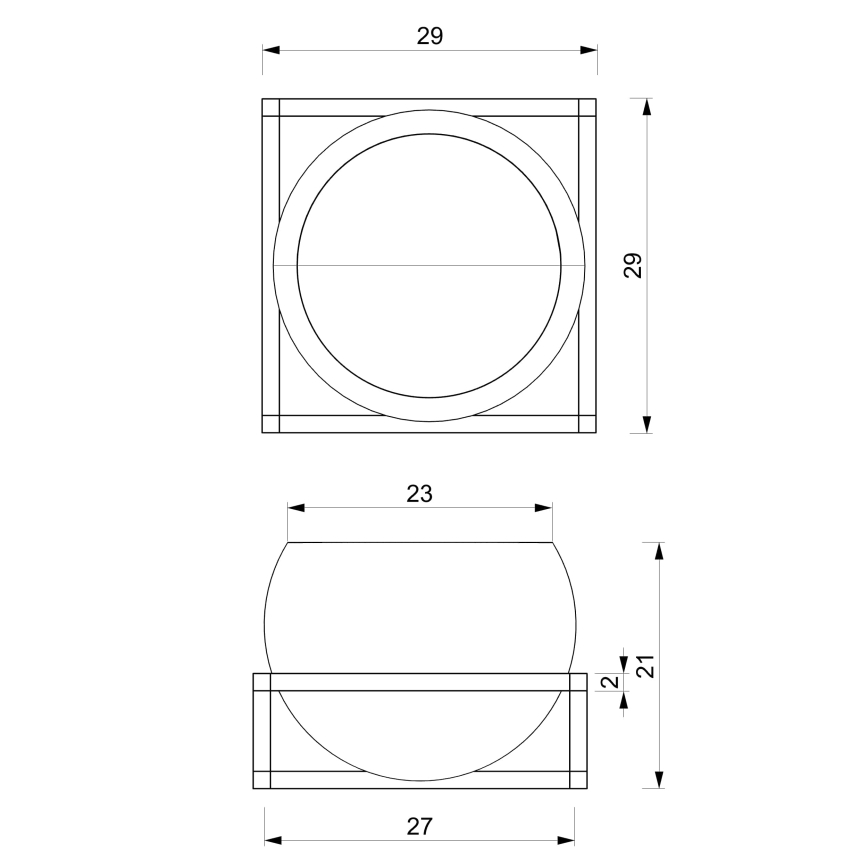 Sienas puķu pods 27x29 cm melna/zelta