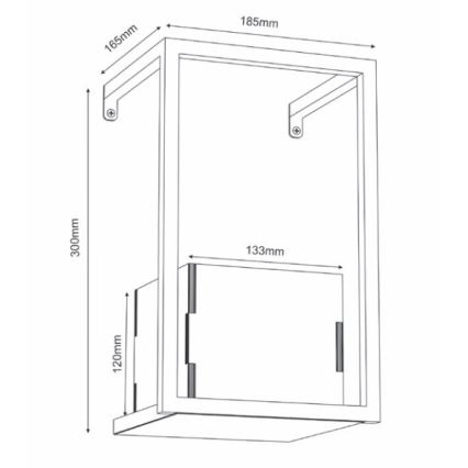 Sienas puķu pods 30x18 cm