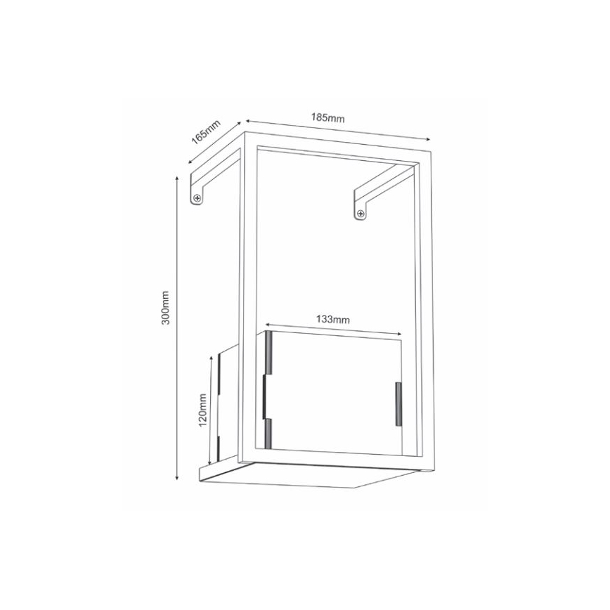 Sienas puķu pods 30x18 cm