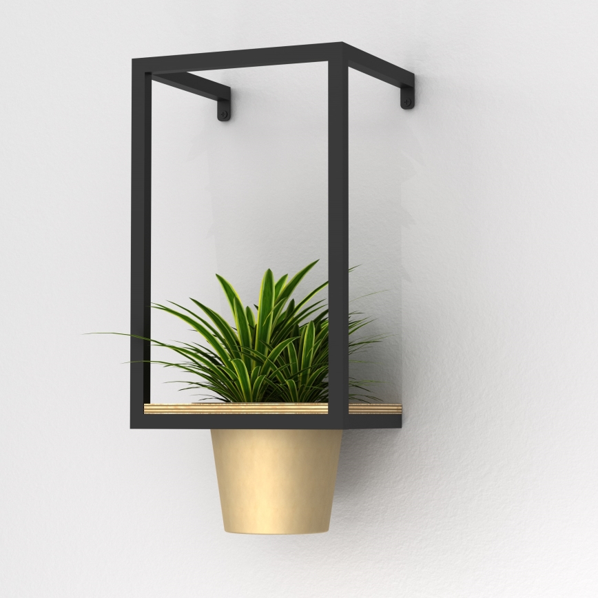 Sienas puķu pods 38x18 cm, zelta