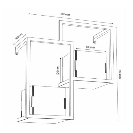 Sienas puķu pods 38x35,5 cm