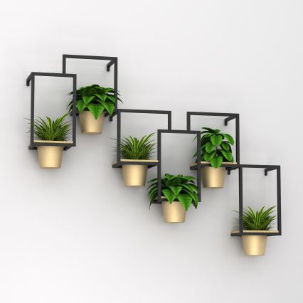 Sienas puķu pods 46x53 cm, zelta