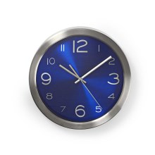 Sienas pulkstenis 1xAA/1,5V nerūsējoš tērauds 30 cm zils