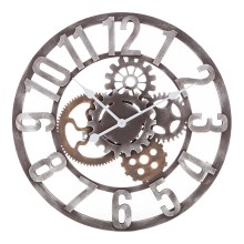Sienas pulkstenis 1xAA d. 60 cm koka